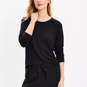 LOFT Black signaturesoft Sweatshirt
